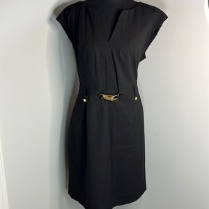 Calvin Klein Buckled Sheath Dress